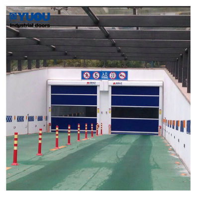 Car Wash 1.0mm High Speed Roller Shutter Door With Radar Sensor And Pull Switch