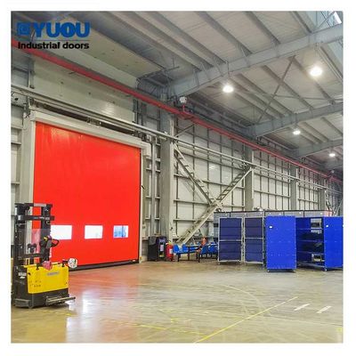 Servo Motor And Controller PVC Fabric Zipper Doors Rapid Self Repairing