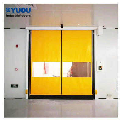 PVC Fabric Zipper High Speed Roller Shutter Door Finished Self Repairing