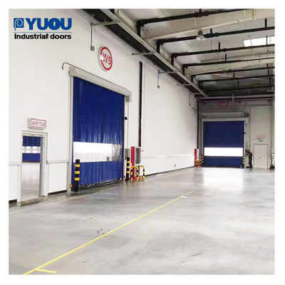 Servo Motor Controller High Speed Shutter Door Pvc Fabric Zipper Horizontal Up Fast