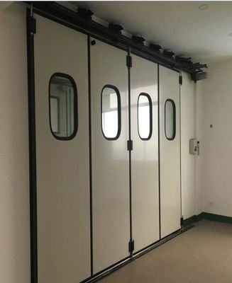 Steel Industrial Sliding Folding Doors Customized 25m Width 9m Height