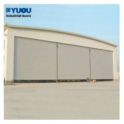 Light Vertical Lift Fabric Aircraft Hangar Door 17m Height 42m Width Schneider System