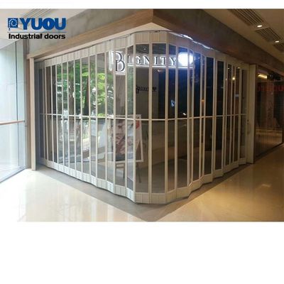 Transparent Polycarbonate Folding Doors Roll Up Door Waterproof Largest