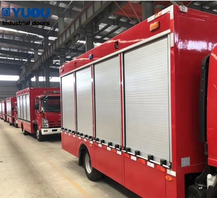 Aluminum Automatic Fire Truck Roll Up Doors Open Style soundproof RAL colour