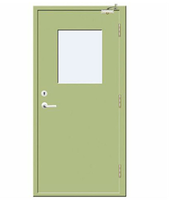 Swing Open Stainless Steel Fire Door Surface Finishing Structure 2050*900mm