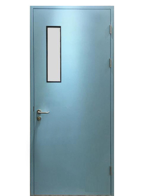 Swing Open Stainless Steel Fire Door Surface Finishing Structure 2050*900mm