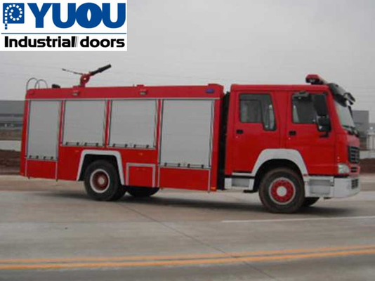Economic Manual 0.1cm Aluminium Roller Shutter Doors For Fire Rescue Truck