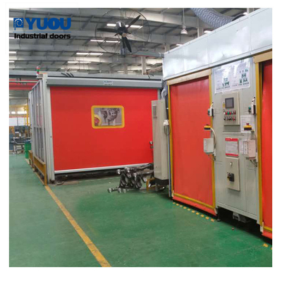Folding Fabric Curtain Pvc Roller Door Industrial for Robotic Welding Room