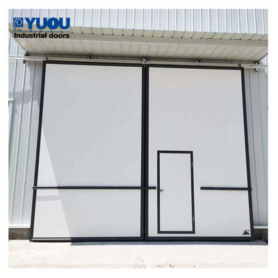Warehouse Large Industrial Sliding Doors Metal Automatic Customized Wearproof