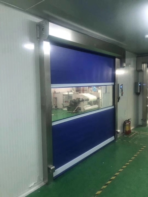 High Performance PVC Fabric Rolling Up Door Rapid Automatic